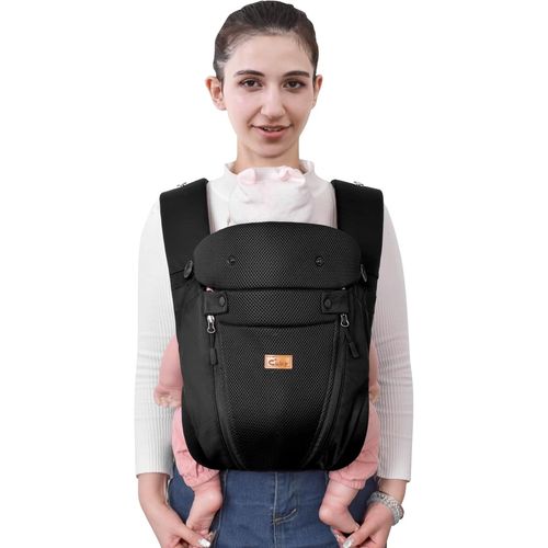 Asas-Porte-Bébé Easy Pour Nouveau-Né,Double Fermeture Éclair Respirante,Protection Ergonomique Des Jambes,Porte-Bébé Pour Tout-Petits,Capuche Amovible Et Appui-Tête Réversible,Porte-Bébé Jusqu'à