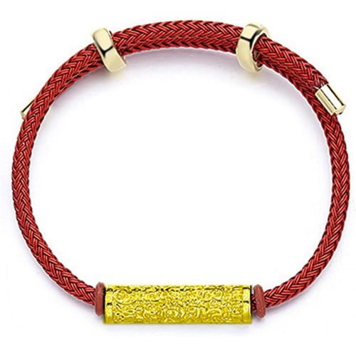 Asas-Bracelet Fait À La Main Pour Femme Et Homme-Bouddhiste De La Chance Avec Perle En Or,Lucky Charms Ajustable-Cadeau D'amitié Pour Mère Mari