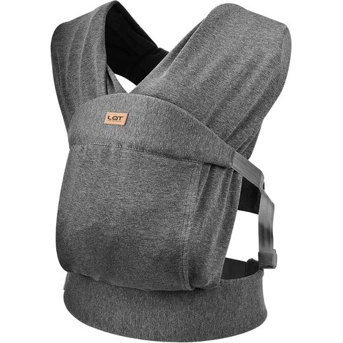 Asas-Echarpes De Portage Bebe Respirant,Porte Bébé Ventral Pour Nouveau-Nés En Coton Doux Confortable,Ergonomique,Facile À Porter,Idée Cadeau De Naissance Jusqu'à 15 Kg (Gris)