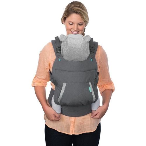 Asas-Porte Bébé Cuddle Up-Porte Bébé Avec Assise Ergonomique,Mode De Portage Ventral Et Dorsal,Avec Capuche Amovible En Forme D¿Ourson,Pour Bébés Et Enfants De 5,5 À 18 Kg