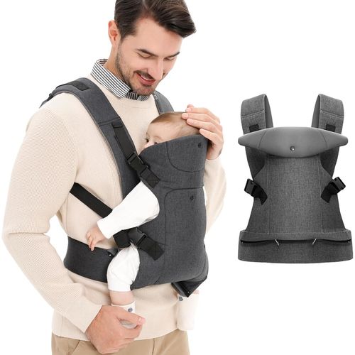 Asas-Porte-Bébé Ergonomique,Ergonomic Baby Carrier,Pour Nouveau-Nés Et Tout-Petits (0 À 36 Mois)¿Léger,Respirant Et Confortable¿Portage Ventral Et Dorsal