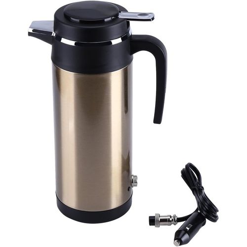 Asas-Bouilloire En Acier Inoxydable,800 Ml 12v Portable Dans La Voiture En Acier Inoxydable Électrique Tasse De Chauffage Bouillante Eau Bouilloire Voyage Utilisation