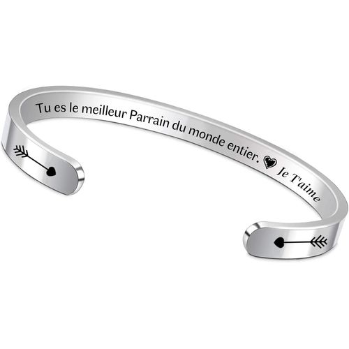 Asas-Bracelets Manchette Maman Papa Cadeaux Noël Réglable Grand-Père Grand-Mère Cadeau D'anniversaire Famille Apprécier Bijoux Nounou Merci Fête Enseignants Souvenir Femme Mari Saint-Valentin