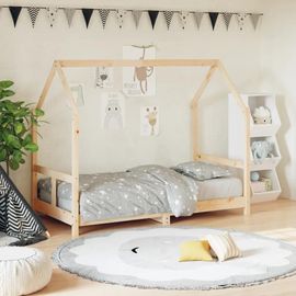Cadre De Lit Pour Enfant 80x160 Cm Bois De Pin Massif