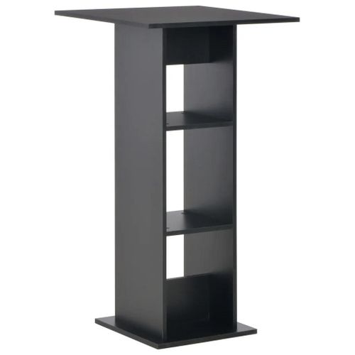 Table De Bar Noir 60x60x110 Cm