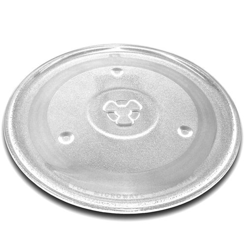 Plaque micro-ondes vhbw Compatible avec Tarrington House MWD 4823GC Micro-ondes - Plateau tournant avec support en Y, 27 cm, Verre, Transparent