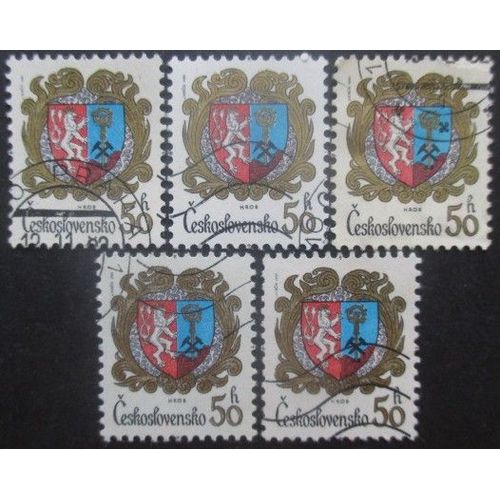 Tchecoslovaquie N°2475 X 5 Oblitéré