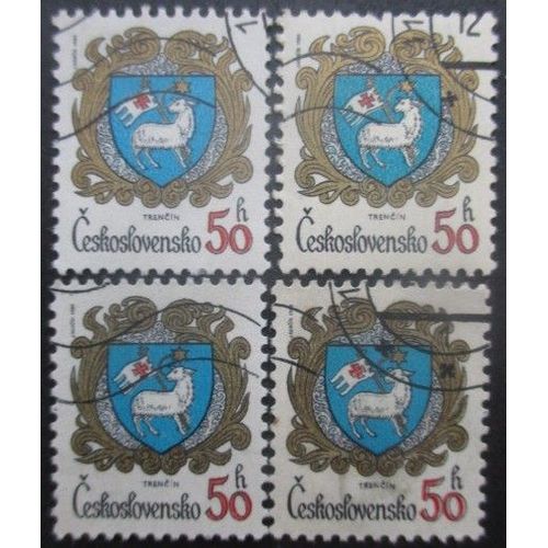 Tchecoslovaquie N°2476 X 4 Oblitéré