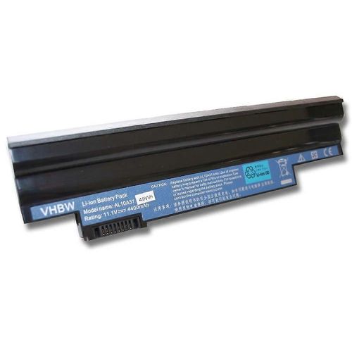 Batterie vhbw compatible avec Packard Bell Dot S/B-017UK, S2 SII, S E2 SPT, SE/R-111UK, S/B-003 IT Notebook (4400 mAh, 11,1 V, Li-Ion)