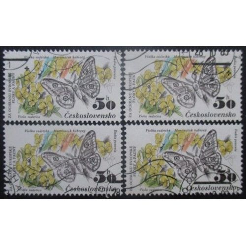 Tchecoslovaquie N°2530 X 4 Oblitéré