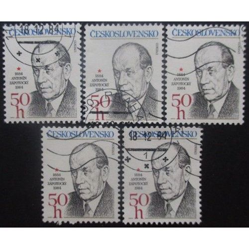 Tchecoslovaquie N°2613 X 5 Oblitéré
