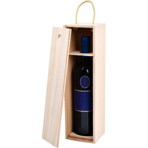 Yemaesre-Caisse De Vin En Bois, 35x10x10cm Boîte Cadeau Vin Avec Couvercle Coulissant, Boîte De Rangement Coffret Pour Bouteille De Vin Avec Poignée, Boîte Caisse À Vin Pour Crémaillère Anniversaire