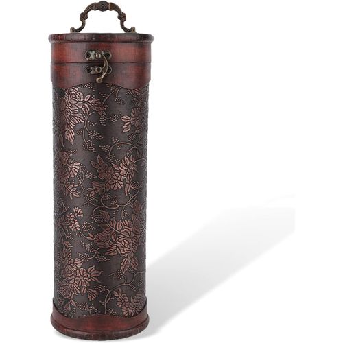 Yemaesre-Boîte Caisse À Vin En Bois Cadeau, Vintage Rouge Vin Champagne Coffret Avec Poignée Pour Mariage Cadeau D'anniversaire