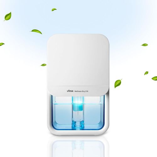 LETNERNY-Wellness Dry 210 Déshumidificateur Ultra Silencieux ¿35Db, 210Ml/Jour, 23W, Capacité De 800Ml, 7 Couleurs Réglables, Jusqu'À 20M², Arrêt Automatique