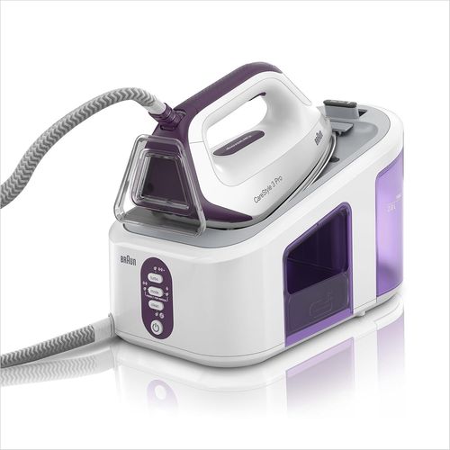 LETNERNY-Carestyle 3 Pro Is 3155 Vi Centrale Vapeur, Avec Semelle Freeglide-3D, 2400 W, Pression De La Pompe 6,5 Bar, Effet Pressing 430 G/Min, Vapeur Verticale, Réservoir D'Eau 2 L, Violet