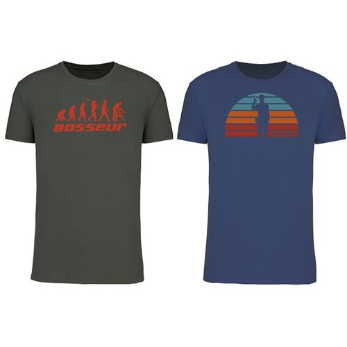 Lot De 2 T-Shirt De Travail Bosseur Evo Lichen - 12229-002
