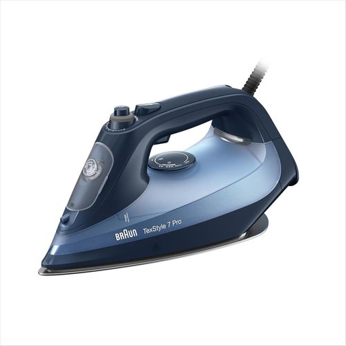 LETNERNY-Texstyle 7 Pro Si7160Bl, Fer À Vapeur Débit 225G/Min, Technologie Freeglide 3D, Semelle Eloxalplus Avec Pointe Préc , Fer À Vapeur Vertical, Capacité D'Eau De 300Ml, 3100W, Bleu