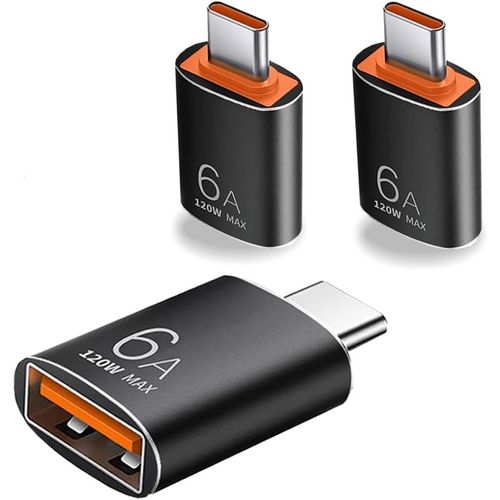 BAERTMY-Adaptateur Usb C Vers Usb (3 Pack), Adaptateur Otg De Type C Vers Usb 3.1 Pour Smartphones Et Ordinateurs Portables, Compatible Avec Iphone 15 Pro Max, Macbook Pro, Samsung Galaxy S20 S21 S22