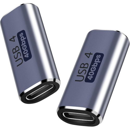 Baertmy-Coupleur Usb C Femelle-Femelle (Paquet De 2), Connecteur Usb4.0 De Type C, Transfert De Données 40 Gbit/S 100 W, Charge Rapide De Type C Otg Pour Tv, Pc, Ordinateur Portable, Tablette, Téléph