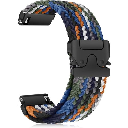 Baertmy-Nylon Bracelets De Montre 22mm 20mm 18mm, Bracelet Tressé Sport Strap, Parachute Boucle, Libération Rapide, Homme Femme, Bracelets Elastique, Doux, Confortable Pour [22 Mm Camouflage]