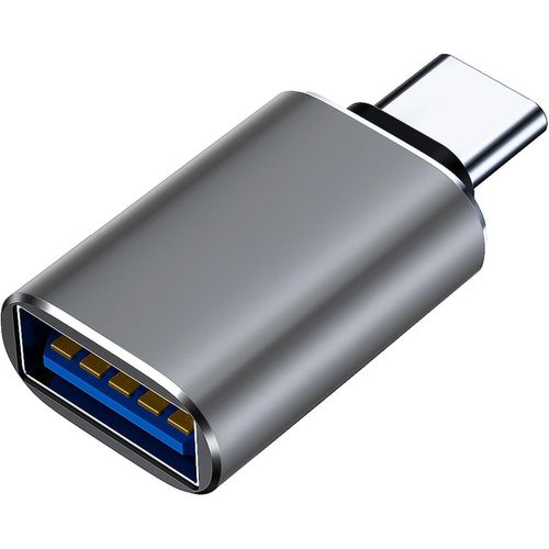 BAERTMY-Adaptateur Usb C Vers Usb, Adaptateur Otg Usb 3.1 Femelle Vers Usb C Mâle Compatible Avec Macbook Pro, Samsung Galaxy, Smartphones Type C, Tablettes (Gris)