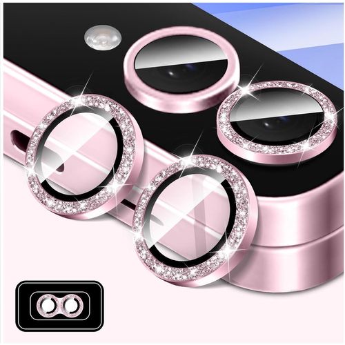 BAERTMY-Protecteur D'Objectif D'Appareil Photo À Paillettes Pour Samsung Galaxy Z Flip 6, Couvercle De Caméra En Verre Trempé Anneaux Métalliques Individuels À Alignement Automatique