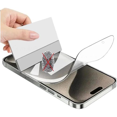 Baertmy-2pcs Film D'hydrogel Mat Anti-Empreintes Digitales Pour Iphone 15 6.1¿ 2023 Anti-Éblouissement Flexible Transparent Tpu Antidéflagrant Film De Protection D'écran