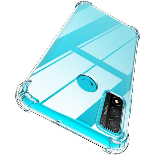 Baertmy-Coque Compatible Avec Huawei P Smart 2020, 2 Pack Verre Trempé Protecteur Écran, Transparente Silicone Antichoc Bumper Cover Compatible Avec Huawei P Smart 2020 6.21 Pouces - Clair