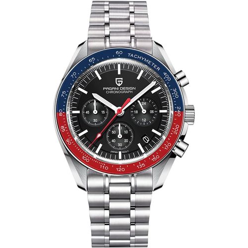 Pagani Design 1701 Big Bang Fusion Moonwatch Montre Hommes Quartz Chronographe Montres Japon Vk63 Mouvement Acier Inoxydable Etanche Montre Sport