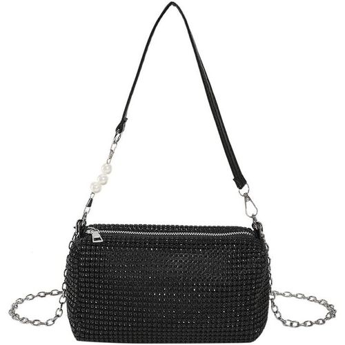NAERYUT-Pochette De Soirée Femme Sac À Main En Strass Brillant Sac Soiree Sac À Bandoulière Avec Chaîne Amovible Pour Mariage Cocktail Fête Danse