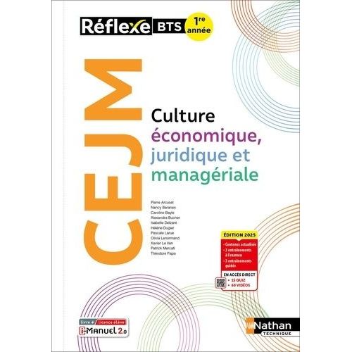 Culture Économique Juridique Et Managériale Bts 1re Année Réflexe