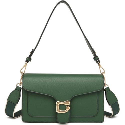 NAERYUT-Sac A Main Femme En Cuir Sac Bandoulière Femme Petit Sacs Bandouliere Pochette Sac À Main Tendance Sacoche Portés Épaule Pour Femme Sac De Soirée-Avec 2 Larges Sangles Amovibles