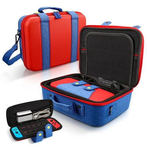 Grand Étui De Protection De Transport Pour Nintendo Switch/Contrôleur De Console Oled, Sac De Rangement De Voyage Pour Accessoires De Jeu Ns Switch--