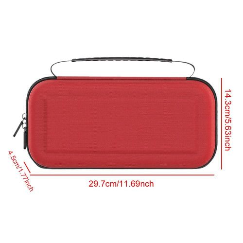 Sac De Rangement Pour Nintendo Switch 2, Mallette De Voyage, Étui De Protection Étanche Anti-Choc Avec Fente Pour Cartouche De 12 Jeux Pour Ns 2--Rouge A