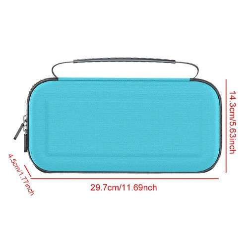 Sac De Rangement Pour Nintendo Switch 2, Mallette De Voyage, Étui De Protection Étanche Anti-Choc Avec Fente Pour Cartouche De 12 Jeux Pour Ns 2--Bleu A