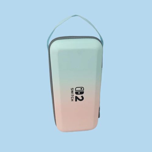 Nouveau Pour Nintendo Switch 2 Sac De Rangement Avec Housse De Protection Oled, Sac De Support À Coque Rigide Portable De Grande Capacité--Rose