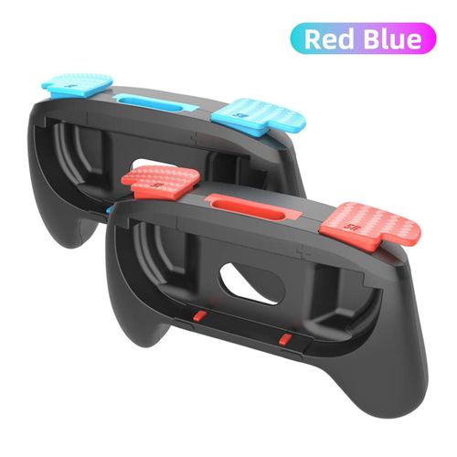Paquet De 2 Poignées De Contrôleur Joy-Con Pour Nintendo Switch 2, Manette De Contrôleur Gauche Droite, Supports De Poignée Résistants À L'usure, Accessoires-For Switch 2-Rouge Bleu