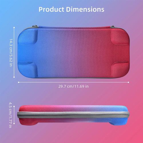 Étui De Transport De Voyage Pour Nintendo Switch 2, Coque Rigide Eva, Sac De Rangement Antichoc, Sac De Protection, Pochette Pour Accessoire De Console Ns 2--Rouge And Bleu Gradien