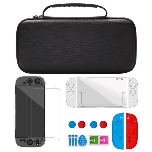 Sac De Voyage De Rangement Pour Switch 2, Poignées De Couverture En Silicone, Étui De Protection Portable, Ensemble De Films Pour Nintendo Switch 2 Ns2 Game--Set B