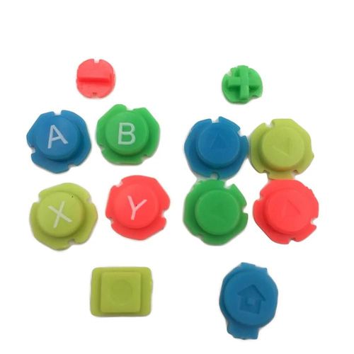 Boutons De Touches De Direction Abxy Colorés, Joystick Pour Nintendo Switch Ns Nx, Contrôleur Joy-Con Gauche Droite--Left Right Colorful