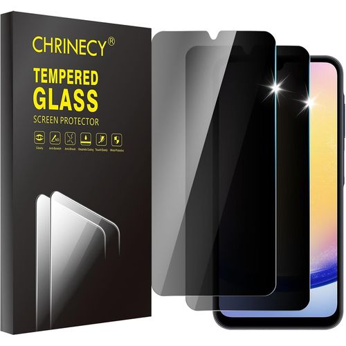 Ershi-2 Pcs Protection Ecran Pour Samsung Galaxy A25 5g, Privacy Film De Protection En Verre Trempé, Écran Anti-Rayures, Anti-Empr[3