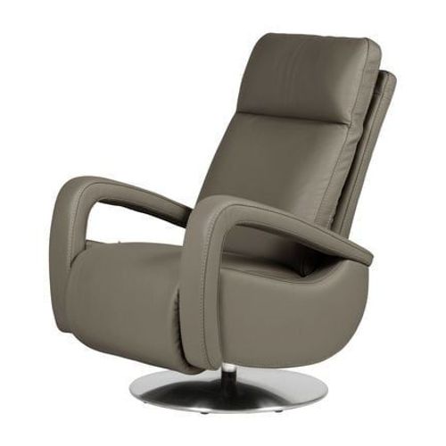 Camif - Fauteuil De Relaxation Cuir Buxy - Gris