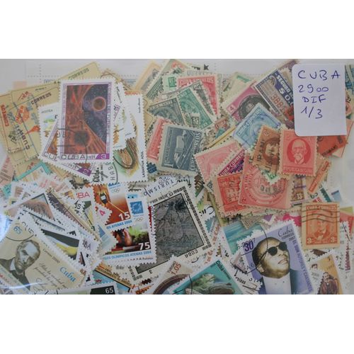 Cuba 2900 Timbres Différents