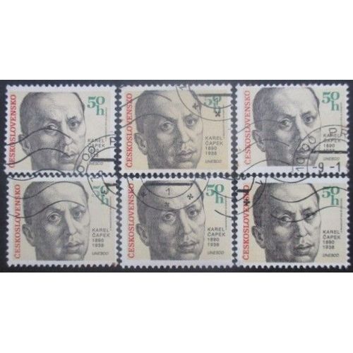 Tchecoslovaquie N°2832 X 6 Oblitéré