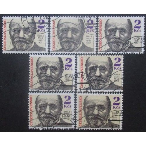 Tchecoslovaquie N°2834 X 7 Oblitéré