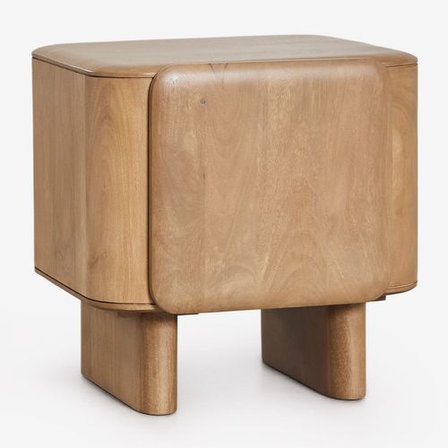 Table De Chevet 50x45 Cm En Bois De Manguier Miller Bois De Mangue