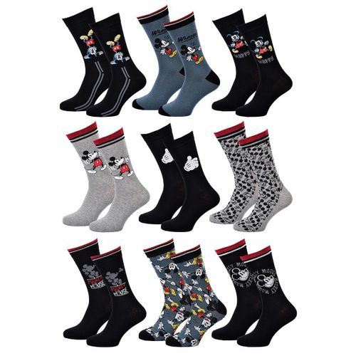 Chaussettes Pack Homme Disney Mickey Mouse Pack 9 Paires Mick24