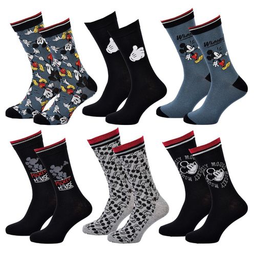 Chaussettes Pack Homme Disney Mickey Mouse Pack 6 Paires Mick24