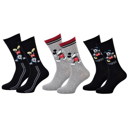 Chaussettes Pack Homme Disney Mickey Mouse Pack 3 Paires Mick24