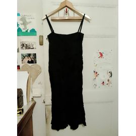 Robe En Soie Noire 36 S Claudie Pierlot.